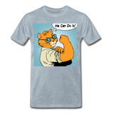 We Can Do It - Cat - Men's Premium T-Shirt - heather ice blue