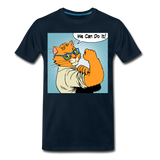 We Can Do It - Cat - Men's Premium T-Shirt - deep navy