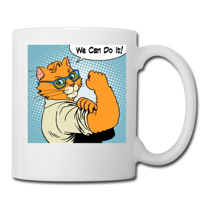 We Can Do It - Cat - Coffee/Tea Mug - white