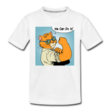 We Can Do It - Cat - Kids' Premium T-Shirt - white