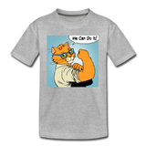 We Can Do It - Cat - Kids' Premium T-Shirt - heather gray