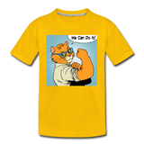 We Can Do It - Cat - Kids' Premium T-Shirt - sun yellow