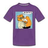 We Can Do It - Cat - Kids' Premium T-Shirt - purple