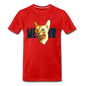 Cat Face - Meow - Men's Premium T-Shirt - red