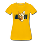 Cat Face - Meow - Women’s Premium T-Shirt - sun yellow