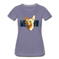 Cat Face - Meow - Women’s Premium T-Shirt - washed violet