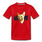 Cat Face - Meow - Kids' Premium T-Shirt - red