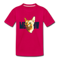 Cat Face - Meow - Kids' Premium T-Shirt - dark pink