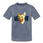 Cat Face - Meow - Kids' Premium T-Shirt - heather blue