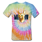 Cat Face - Meow - Unisex Tie Dye T-Shirt - rainbow