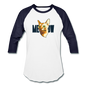 Cat Face - Meow - Baseball T-Shirt - white/navy