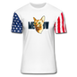 Cat Face - Meow - Stars & Stripes T-Shirt - white