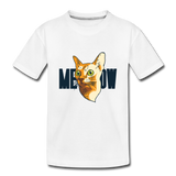 Cat Face - Meow - Toddler Premium T-Shirt - white