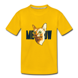 Cat Face - Meow - Toddler Premium T-Shirt - sun yellow