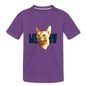 Cat Face - Meow - Toddler Premium T-Shirt - purple