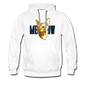 Cat Face - Meow - Men’s Premium Hoodie - white