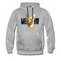 Cat Face - Meow - Men’s Premium Hoodie - heather gray