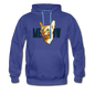 Cat Face - Meow - Men’s Premium Hoodie - royalblue