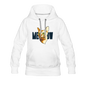 Cat Face - Meow - Women’s Premium Hoodie - white