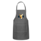 Cat Face - Meow - Adjustable Apron - charcoal