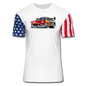 Hot Rod - Retro - Unisex Stars & Stripes T-Shirt - white