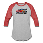 Hot Rod - Retro - Baseball T-Shirt - heather gray/red