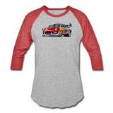 Hot Rod - Retro - Baseball T-Shirt - heather gray/red