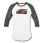 Hot Rod - Retro - Baseball T-Shirt - white/charcoal