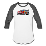 Hot Rod - Retro - Baseball T-Shirt - white/charcoal