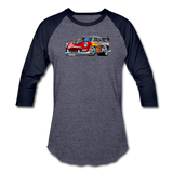 Hot Rod - Retro - Baseball T-Shirt - heather blue/navy