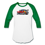 Hot Rod - Retro - Baseball T-Shirt - white/kelly green