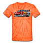 Hot Rod - Retro - Unisex Tie Dye T-Shirt - spider orange