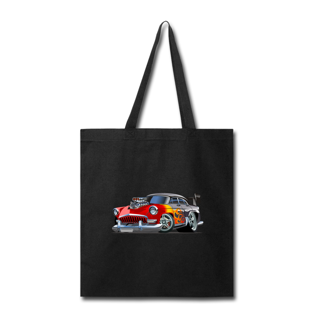 Hot Rod - Retro - Tote Bag - black