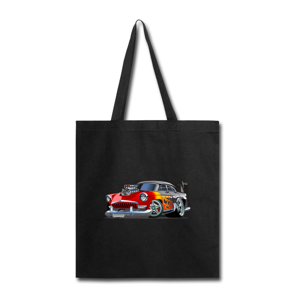 Hot Rod - Retro - Tote Bag - black