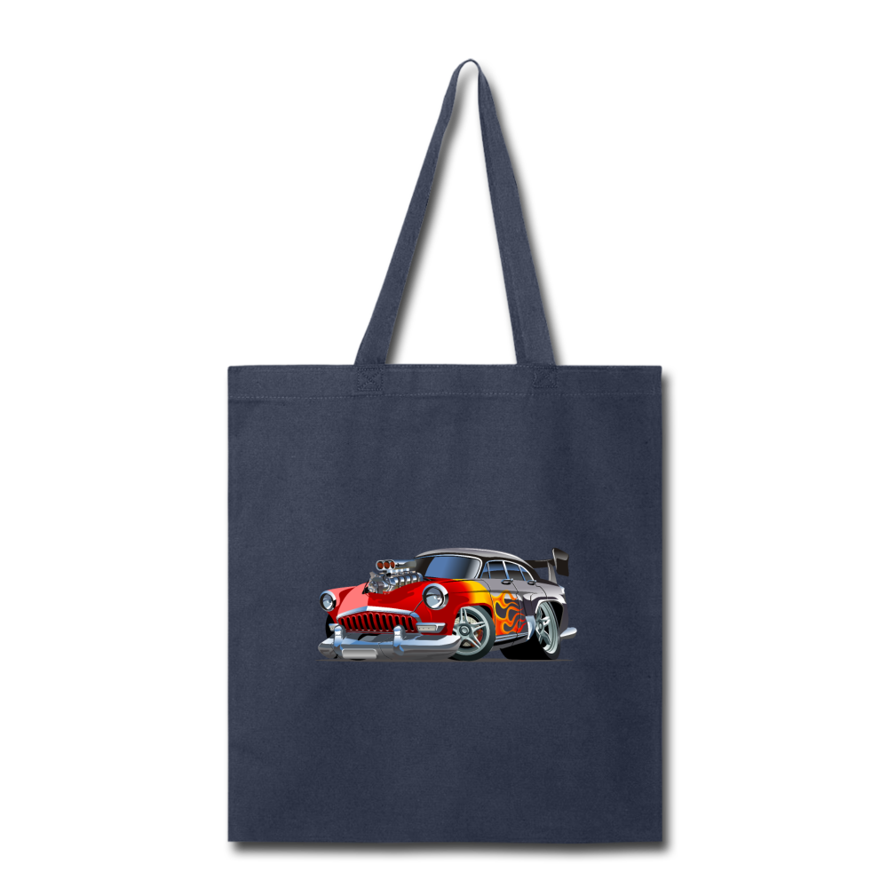 Hot Rod - Retro - Tote Bag - navy