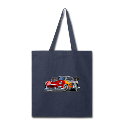 Hot Rod - Retro - Tote Bag - navy