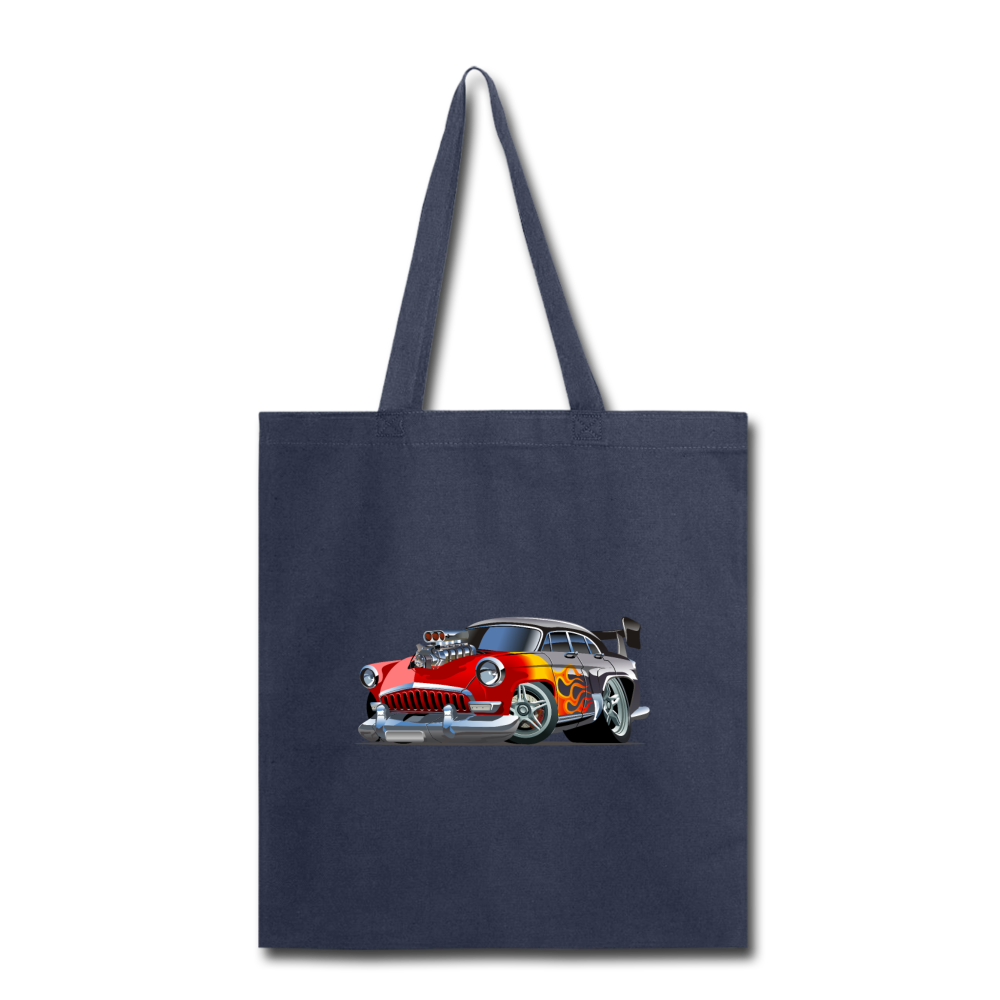 Hot Rod - Retro - Tote Bag - navy