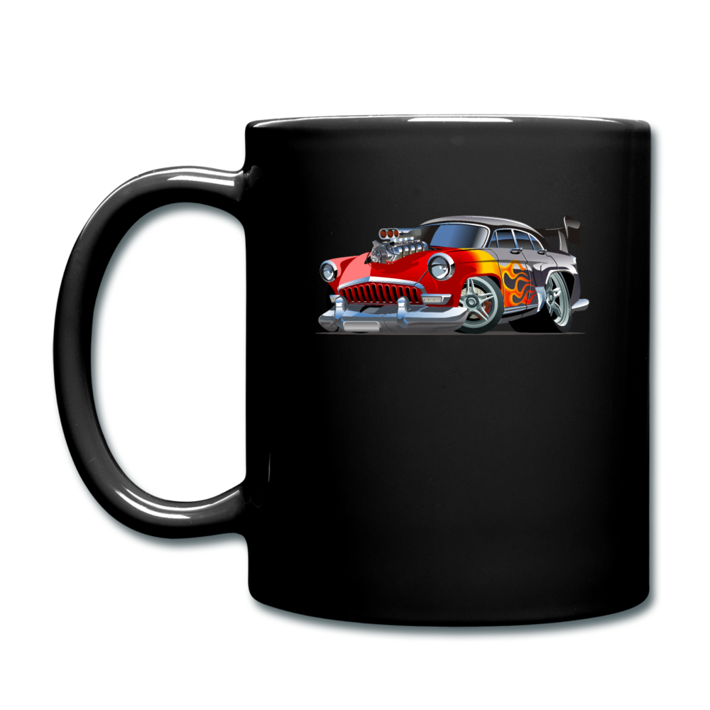 Hot Rod - Retro - Full Color Mug - black