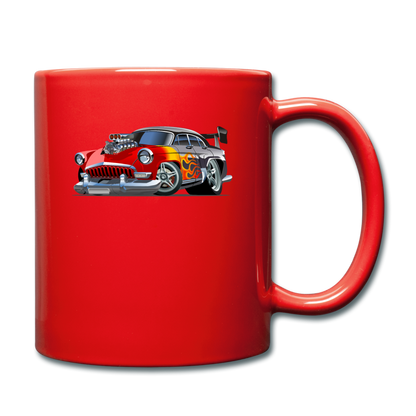 Hot Rod - Retro - Full Color Mug - red