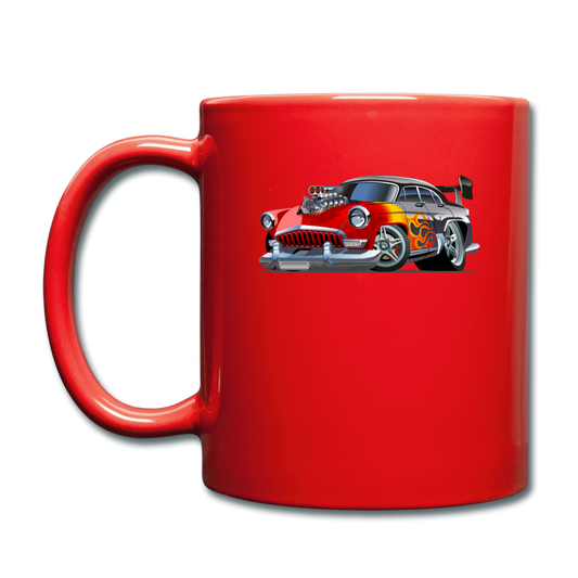 Hot Rod - Retro - Full Color Mug - red