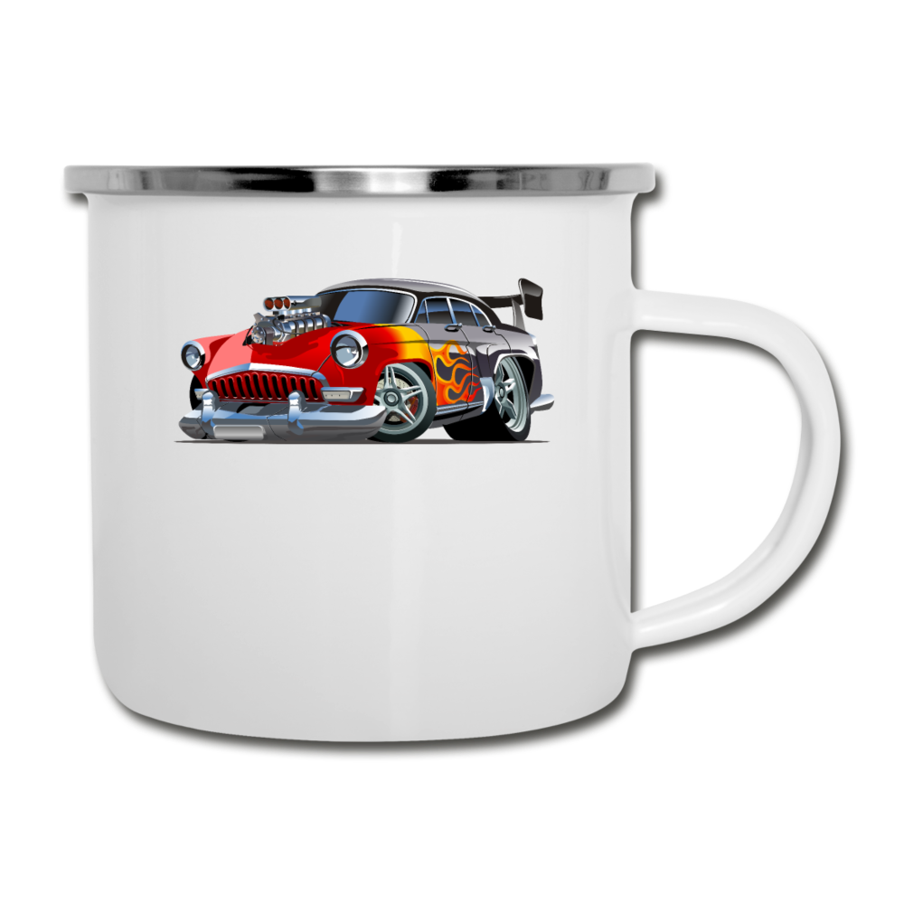 Hot Rod - Retro - Camper Mug - white