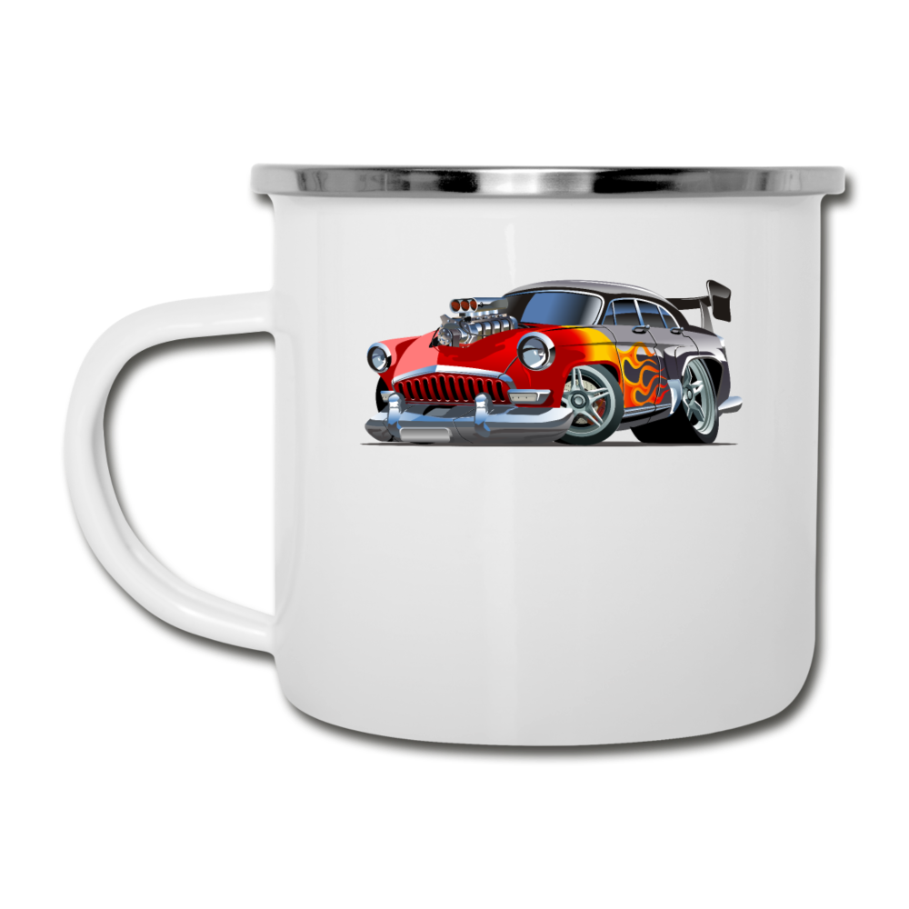 Hot Rod - Retro - Camper Mug - white