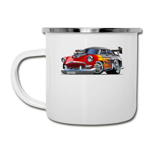 Hot Rod - Retro - Camper Mug - white