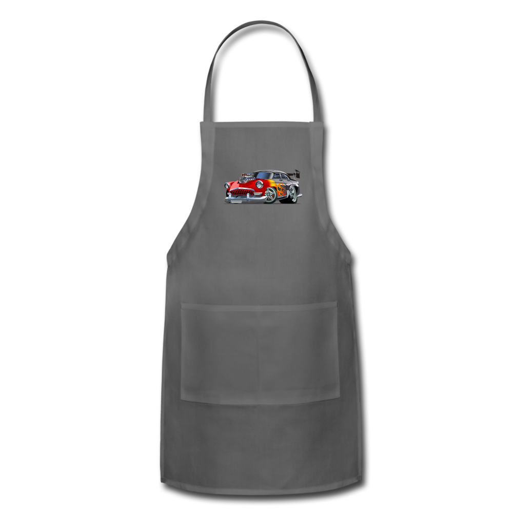 Hot Rod - Retro - Adjustable Apron - charcoal