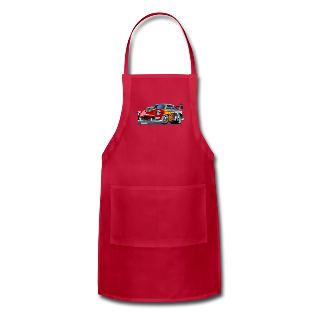 Hot Rod - Retro - Adjustable Apron - red