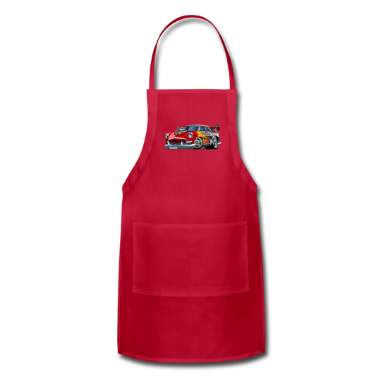 Hot Rod - Retro - Adjustable Apron - red