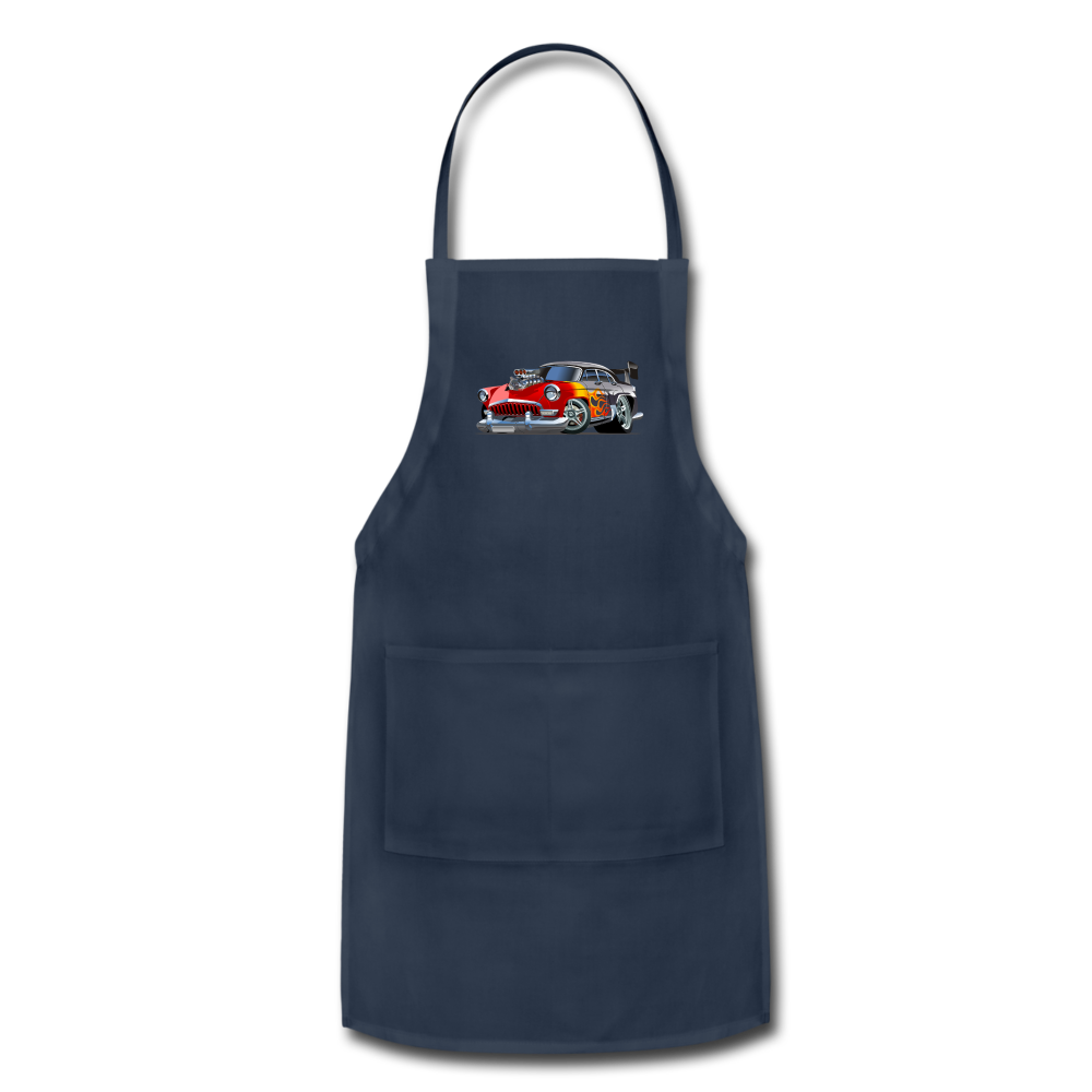 Hot Rod - Retro - Adjustable Apron - navy