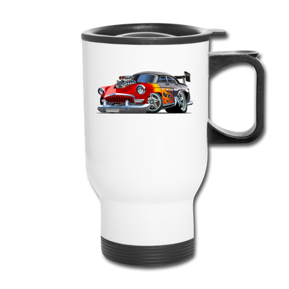 Hot Rod - Retro - Travel Mug - white