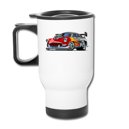 Hot Rod - Retro - Travel Mug - white