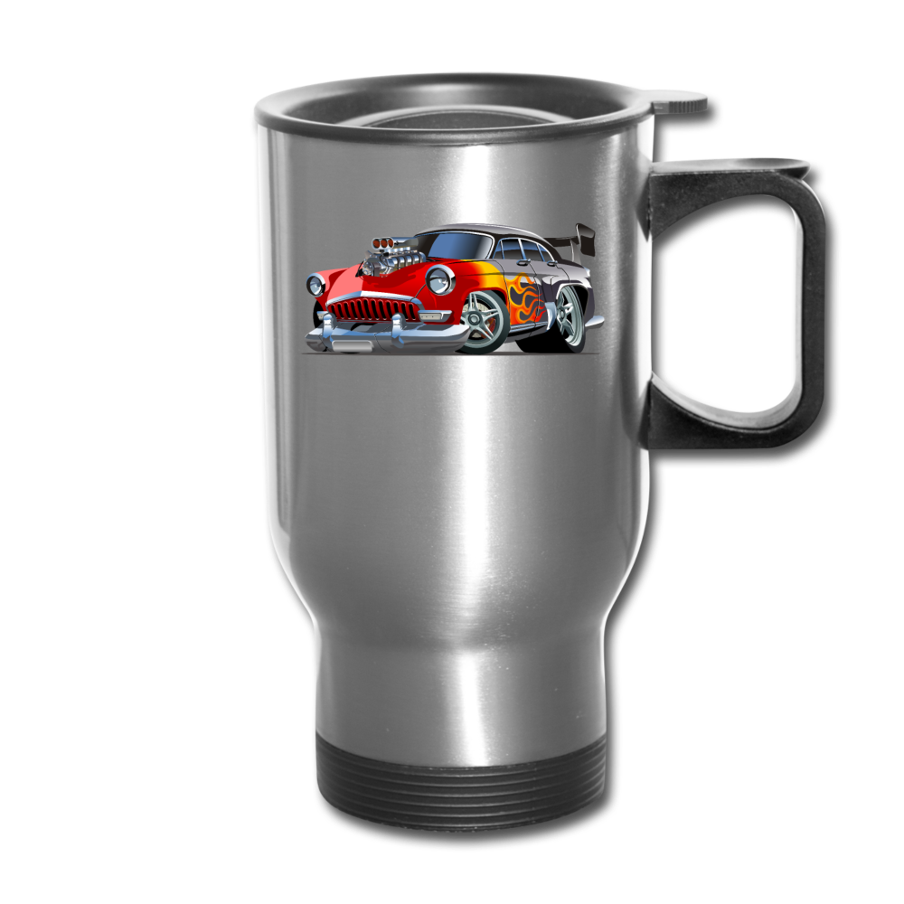 Hot Rod - Retro - Travel Mug - silver